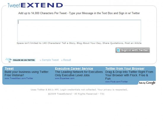 tweet extend