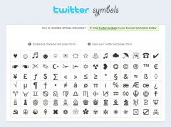 twitter symbols