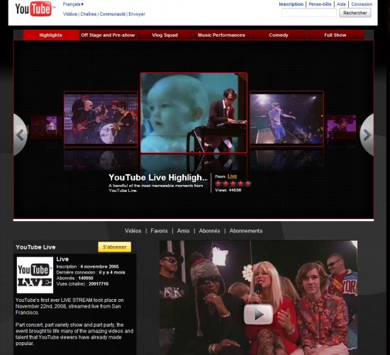 youtube live