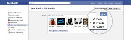 Facebook, nouvelle version  vers plus de confidentialité