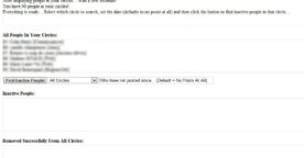 Supprimer les utilisateurs inactifs de Google Plus : Uncircle+