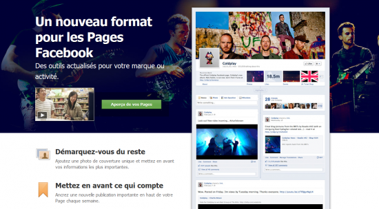 Timeline pages fan