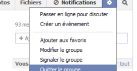 Comment quitter un groupe sur Facebook