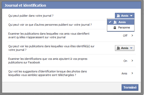 comment masquer son mur facebook