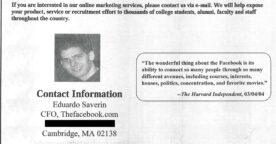 Collector – les slides de présentation de Facebook en 2004
