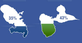 Chiffres : Facebook aux Antilles et en Guyane