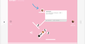 Evian lance une application Twitter originale et créative