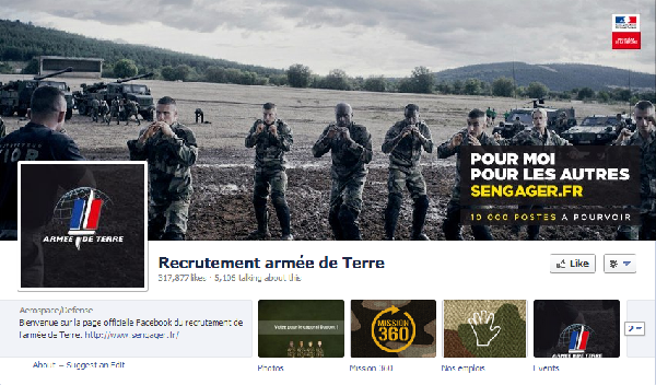 Armee terre facebook