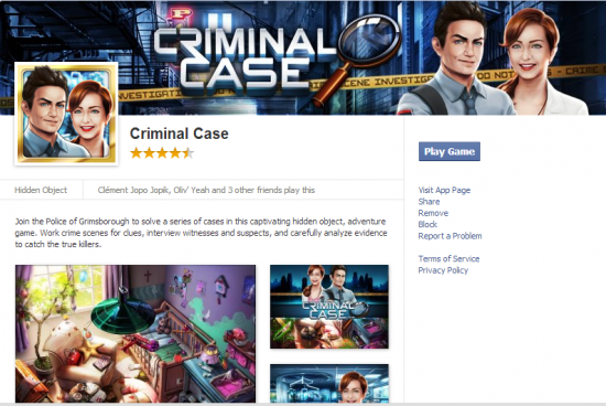 Social Gaming : le succès de Criminal Case sur Facebook