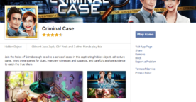 Social Gaming : le succès de Criminal Case sur Facebook