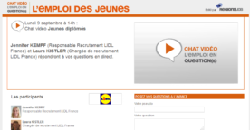 Chat vidéo – venez discuter Emploi des jeunes diplômés avec Lidl !