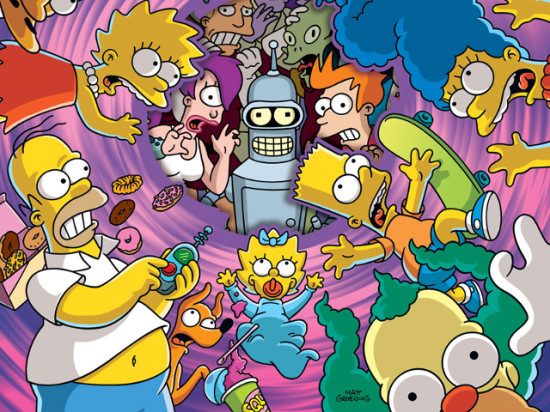 futurama-simpson