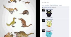 Les autocollants Facebook disponibles dans les commentaires