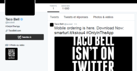 Taco Bell arrête tous ses comptes sociaux pour promouvoir son application