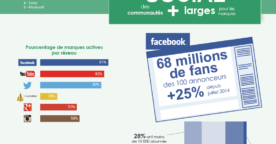 Infographie : les 100 marques avec le plus fort rayonnement numérique