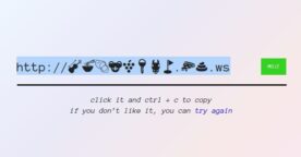 Un raccourcisseur de liens en emojis