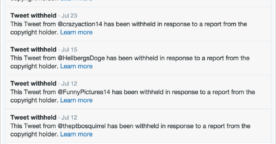Des tweets humoristiques supprimés par Twitter pour cause de droit d’auteur
