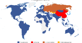 La carte des réseaux sociaux les plus populaires – Été 2015