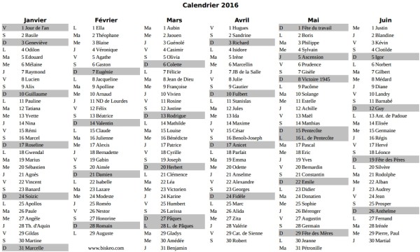 Calendrier Biskeo 2022 biskeo 2019