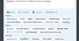 Bedazzle : une extension Chrome pour modifier la police de ses tweets