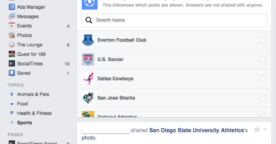 Facebook : un newsfeed thématique et une marketplace en test