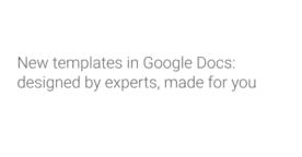 6 nouveaux templates officiels pour Google Slides, Google Docs et Google Sheets