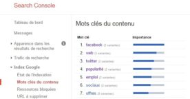 Google Search Console : le rapport « Mots clés du contenu », c’est terminé