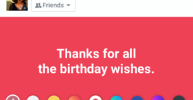 Facebook : de la couleur dans les statuts