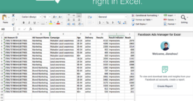 Facebook Ads Manager For Excel : un plugin officiel pour automatiser ses reportings