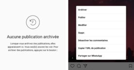 Vous pouvez archiver une photo Instagram pour ne pas la supprimer définitivement