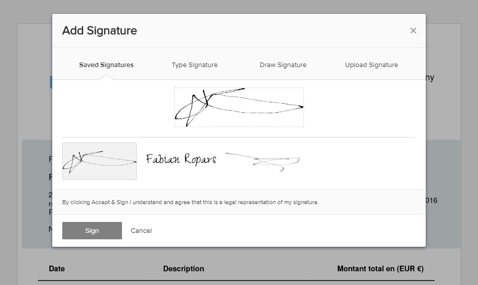 Générateur de signature manuscrite