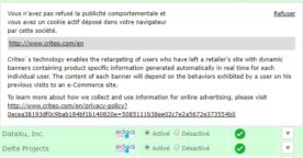 Un outil pour désactiver les cookies qui personnalisent les publicités (retargeting)