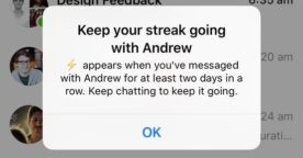 Tests Facebook : streak sur Messenger (comme sur Snapchat), tag d’un ami, collections, recherche de joueurs…