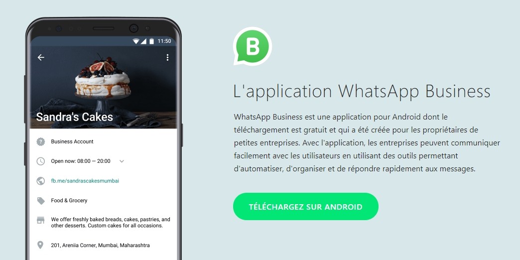 WhatsApp Business  lancement de l’application pour les entreprises