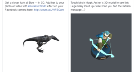Des posts en 3D interactifs sur Facebook