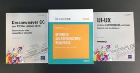 3 livres à découvrir et à gagner sur Dreamweaver, le référencement WordPress et l’UI-UX