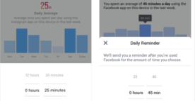 Facebook et Instagram indiquent désormais le temps passé sur leur plateforme