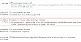 Les pages Facebook peuvent rejoindre des groupes Facebook