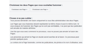 Comment fusionner deux pages Facebook ?