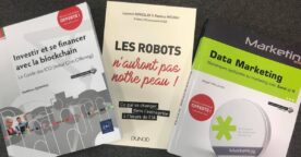 3 livres à découvrir et à gagner sur la blockchain, la robotisation et le data marketing