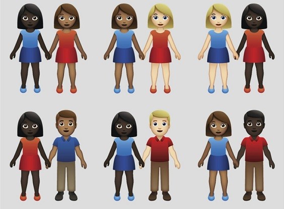 Emojis-couple-mixte-variation