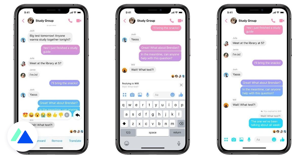 Les threads débarquent sur Facebook Messenger