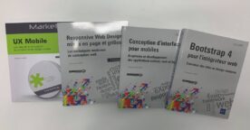 4 livres à gagner sur l’UX mobile, le responsive webdesign, bootstrap 4 et la conception d’interfaces mobiles