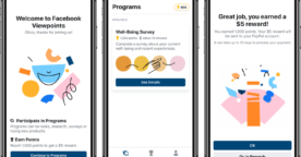 Facebook lance Viewpoints, son application de sondages rémunérés