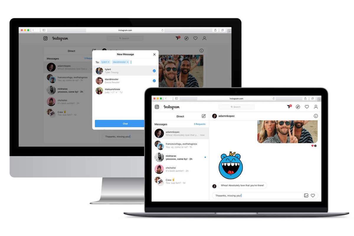 Instagram DM desktop