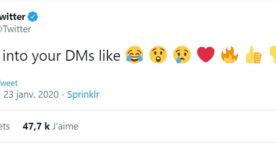Twitter : ajoutez des réactions à vos messages privés