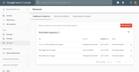 Search Console : Google met à jour son outil de suppression d’URL