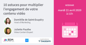 Webinar : les bonnes pratiques pour multiplier l’engagement de votre contenu vidéo