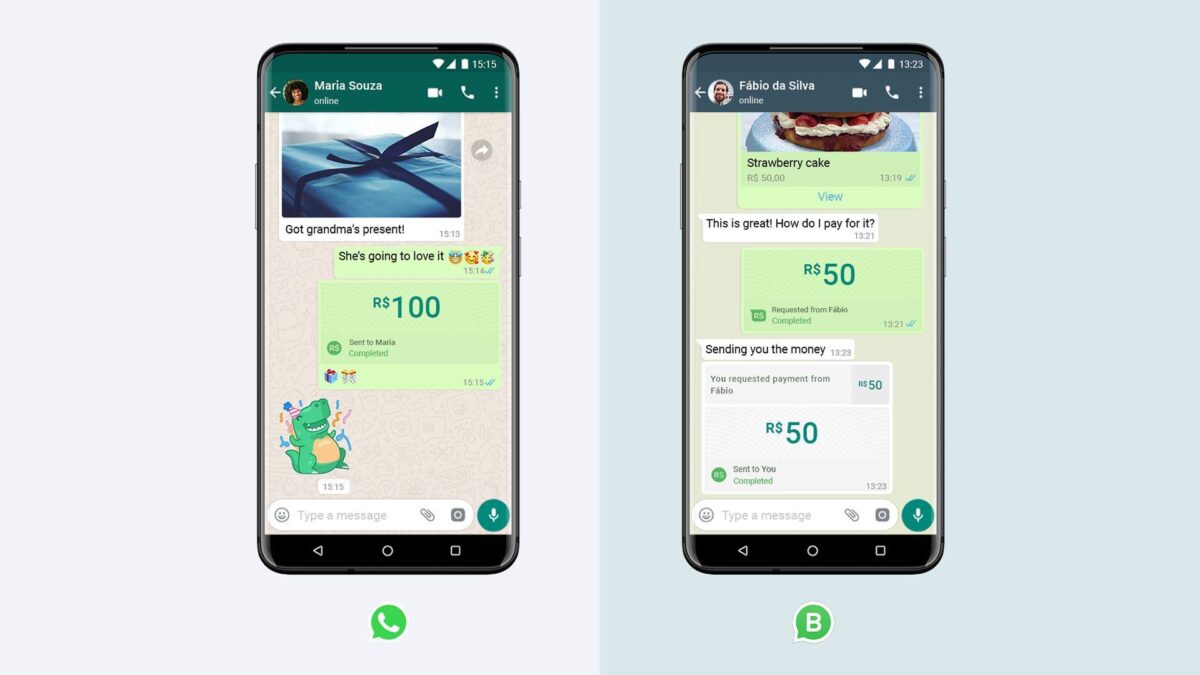 WhatsApp paiement