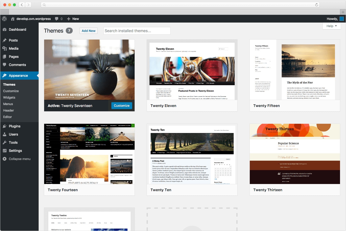 Create Custom Page Wordpress Theme